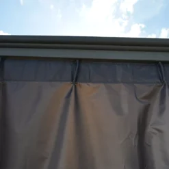 Palram - Canopia 3K Series Grey Polyester (PES) Gazebo Curtain, Pack Of 4 (L)2170mm (W)3660mm 13 Palram - Canopia 3K Series Grey Polyester (PES) Gazebo Curtain, Pack Of 4 (L)2170mm (W)3660mm -Outdoor Living Sales Store palram canopia 3k series grey polyester pes gazebo curtain pack of 4 l 2170mm w 3660mm7290108130744 05i
