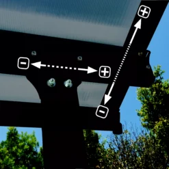 Palram - Canopia Feria Grey Non-retractable Awning, (L)7.87m (H)3.05m (W)3.85m -Outdoor Living Sales Store palram canopia feria grey non retractable awning l 7 87m h 3 05m w 3 85m7290108134865 02i bq