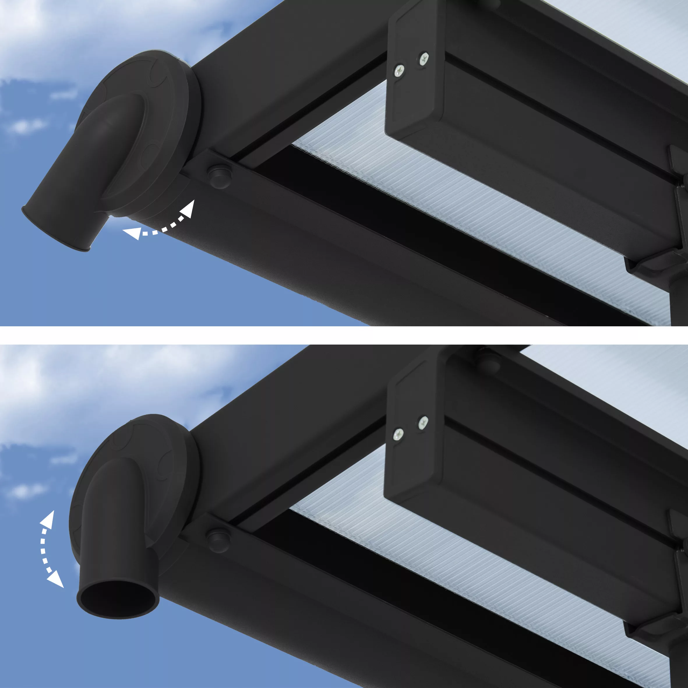 Palram - Canopia Olympia Grey Non-retractable Awning, (L)4.25m (H)3.05m (W)2.95m 5 Palram - Canopia Olympia Grey Non-retractable Awning, (L)4.25m (H)3.05m (W)2.95m - Image 5