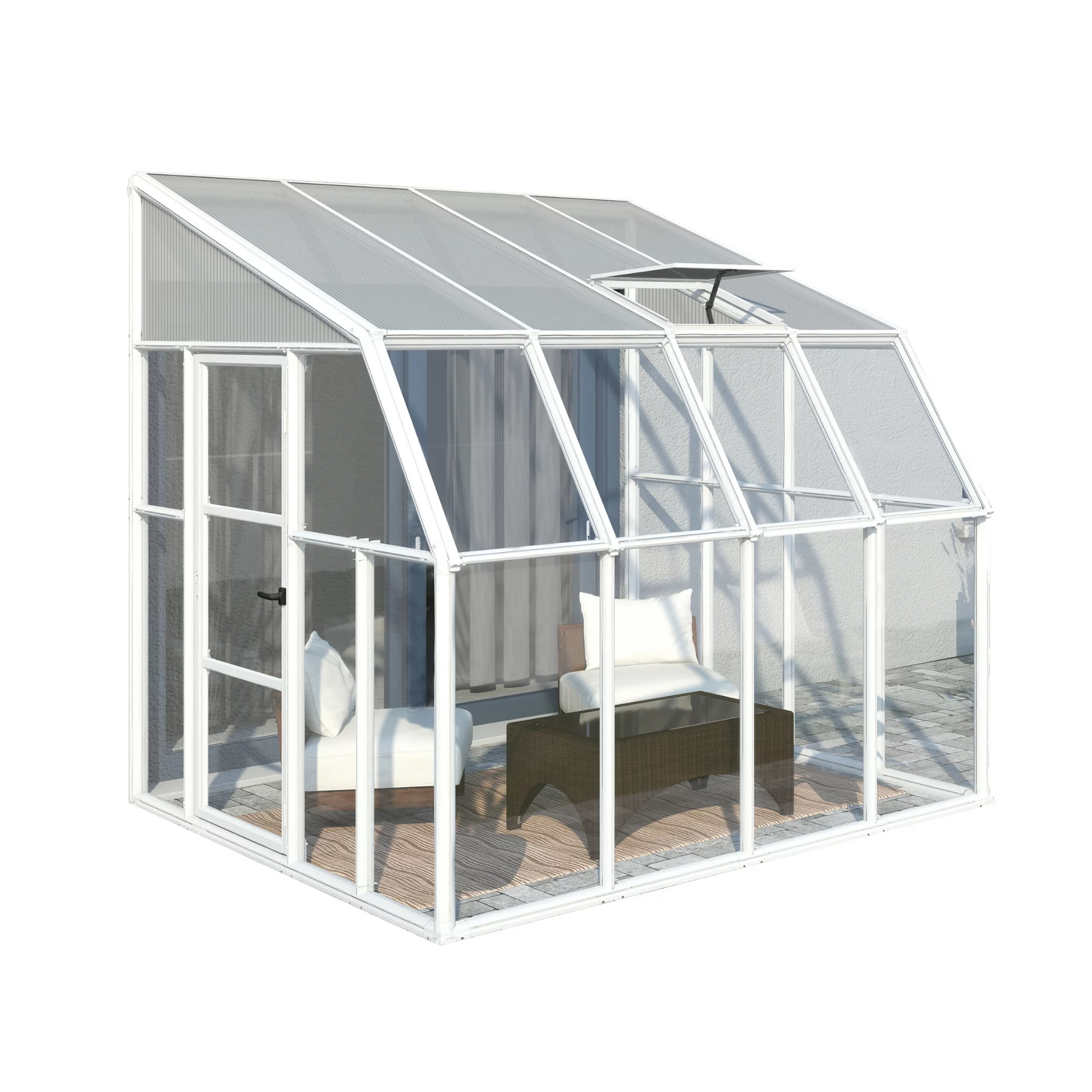 Palram - Canopia Rion 8x8 Pent Plastic Sun Room 1 Palram - Canopia Rion 8x8 Pent Plastic Sun Room