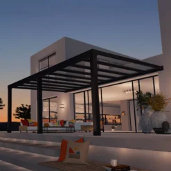 Palram - Canopia Stockholm Grey Non-retractable Awning, (L)5.88m (H)3.24m (W)3.41m -Outdoor Living Sales Store palram canopia stockholm grey non retractable awning l 5 88m h 3 24m w 3 41m7290108602524 01i bq