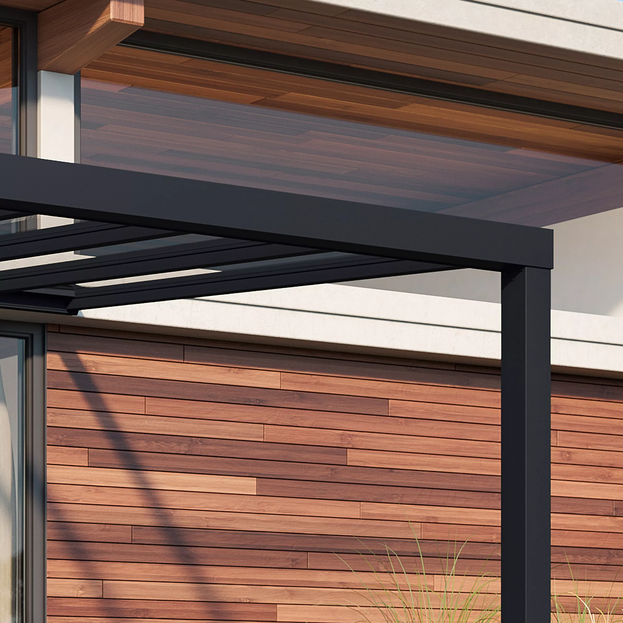 Palram - Canopia Stockholm Grey Non-retractable Awning, (L)7.32m (H)3.24m (W)3.41m 4 Palram - Canopia Stockholm Grey Non-retractable Awning, (L)7.32m (H)3.24m (W)3.41m - Image 4