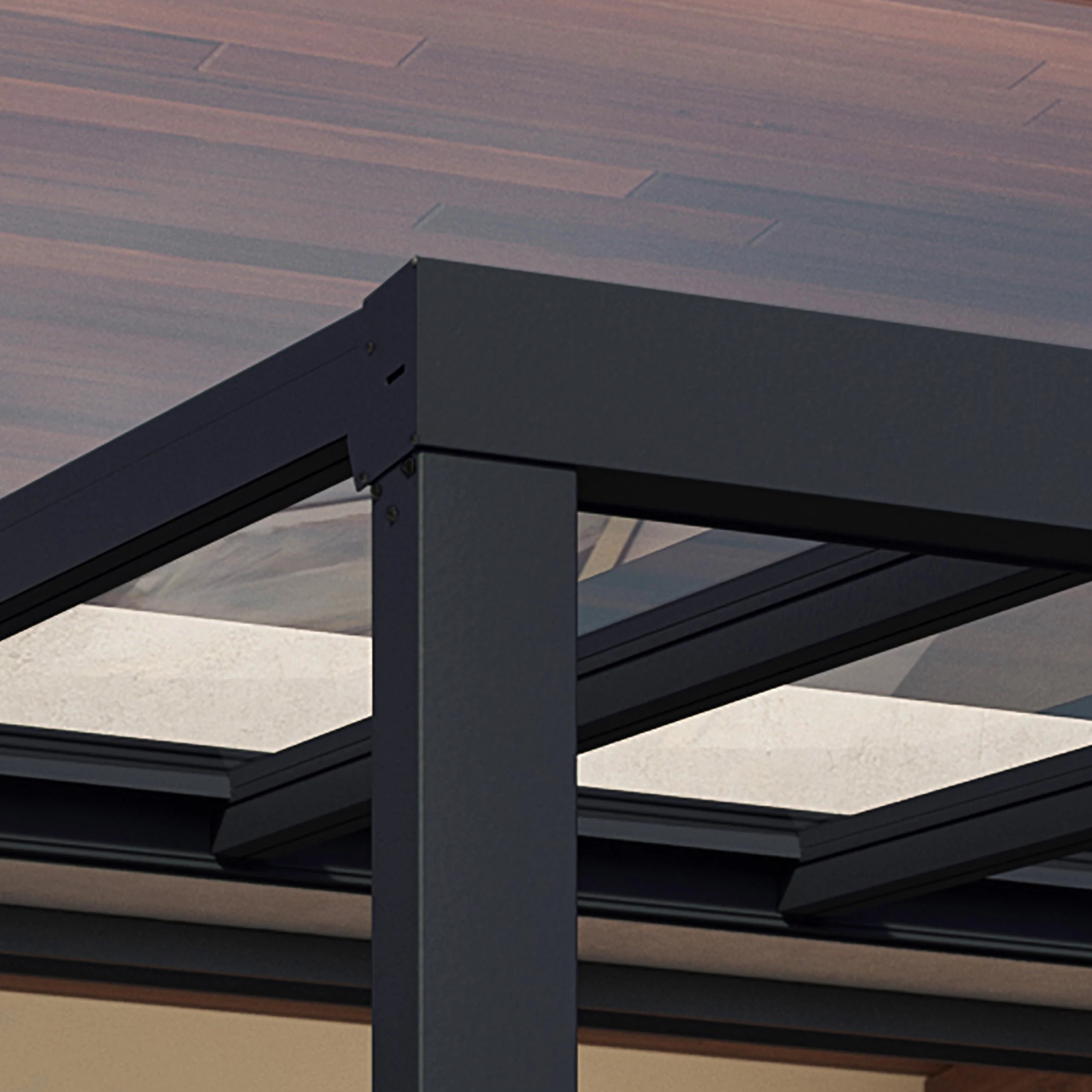 Palram - Canopia Stockholm Grey Non-retractable Awning, (L)7.32m (H)3.24m (W)3.41m 6 Palram - Canopia Stockholm Grey Non-retractable Awning, (L)7.32m (H)3.24m (W)3.41m - Image 6