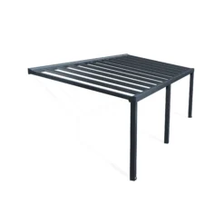 Palram - Canopia Stockholm Grey Non-retractable Awning, (L)8.05m (H)3.24m (W)3.41m