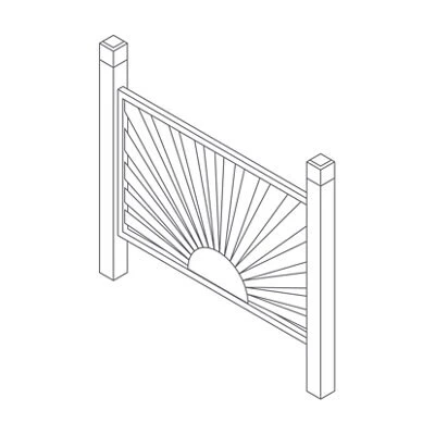 Richard Burbidge Traditional Decorative Pressure Treated 4ft Wooden Decorative Fence Panel (W)1.38m (H)1.2m, Set Of 3 2 Richard Burbidge Traditional Decorative Pressure Treated 4ft Wooden Decorative Fence Panel (W)1.38m (H)1.2m, Set Of 3 - Image 2