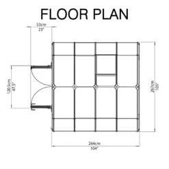 Rion Grand Gardner Green 8x8 Greenhouse -Outdoor Living Sales Store rion grand gardner green 8x8 greenhouse7290103121570 02t