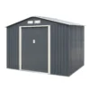 Rowlinson Trentvale 8x6 Apex Dark Grey Metal Shed