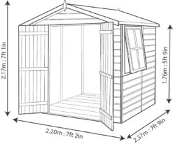 Shire Alderney 7x7 Ft Apex Shiplap Wooden 2 Door Shed With Floor - Assembly Service Included 14 Shire Alderney 7x7 Ft Apex Shiplap Wooden 2 Door Shed With Floor - Assembly Service Included -Outdoor Living Sales Store shire alderney 7x7 ft apex shiplap wooden 2 door shed with floor assembly service included5397007006322 18bq