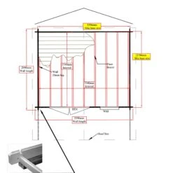 Shire Cannock 10x12 Ft Apex Tongue & Groove Wooden Cabin With Felt Tile Roof - Assembly Service Included -Outdoor Living Sales Store shire cannock 10x12 ft apex tongue groove wooden cabin with felt tile roof assembly service included5019804111350 03t