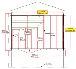 Shire Cannock 12x8 Glass Apex Tongue & Groove Wooden Cabin - Base Not Included -Outdoor Living Sales Store shire cannock 12x8 glass apex tongue groove wooden cabin base not included5019804311293 02t
