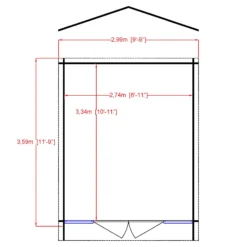 Shire Epping 10x12 Toughened Glass Apex Tongue & Groove Wooden Cabin - Base Not Included 5 Shire Epping 10x12 Toughened Glass Apex Tongue & Groove Wooden Cabin - Base Not Included -Outdoor Living Sales Store shire epping 10x12 toughened glass apex tongue groove wooden cabin base not included5019804119585 02t bq