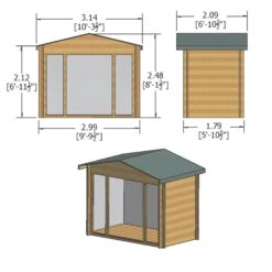 Shire Epping 10x6 Toughened Glass Apex Tongue & Groove Wooden Cabin - Assembly Service Included -Outdoor Living Sales Store shire epping 10x6 toughened glass apex tongue groove wooden cabin assembly service included5019804119462 01t bq