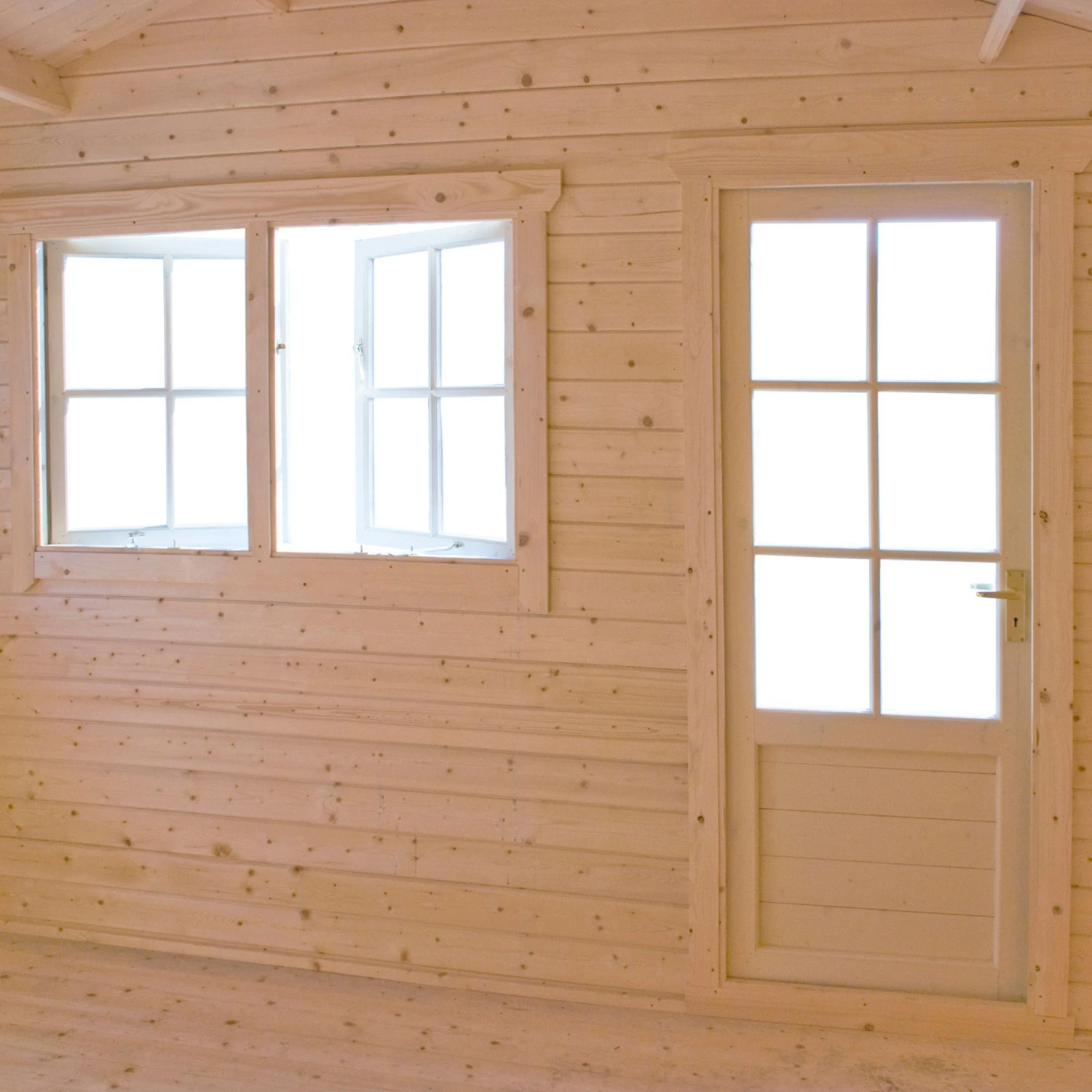 Shire Kinver 12x12 Toughened Glass Apex Tongue & Groove Wooden Cabin 2 Shire Kinver 12x12 Toughened Glass Apex Tongue & Groove Wooden Cabin - Image 2