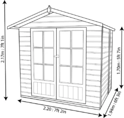Shire Lumley 7x5 Glass Apex Shiplap Wooden Summer House - Base Included 16 Shire Lumley 7x5 Glass Apex Shiplap Wooden Summer House - Base Included -Outdoor Living Sales Store shire lumley 7x5 glass apex shiplap wooden summer house base included5397007006391 01t bq