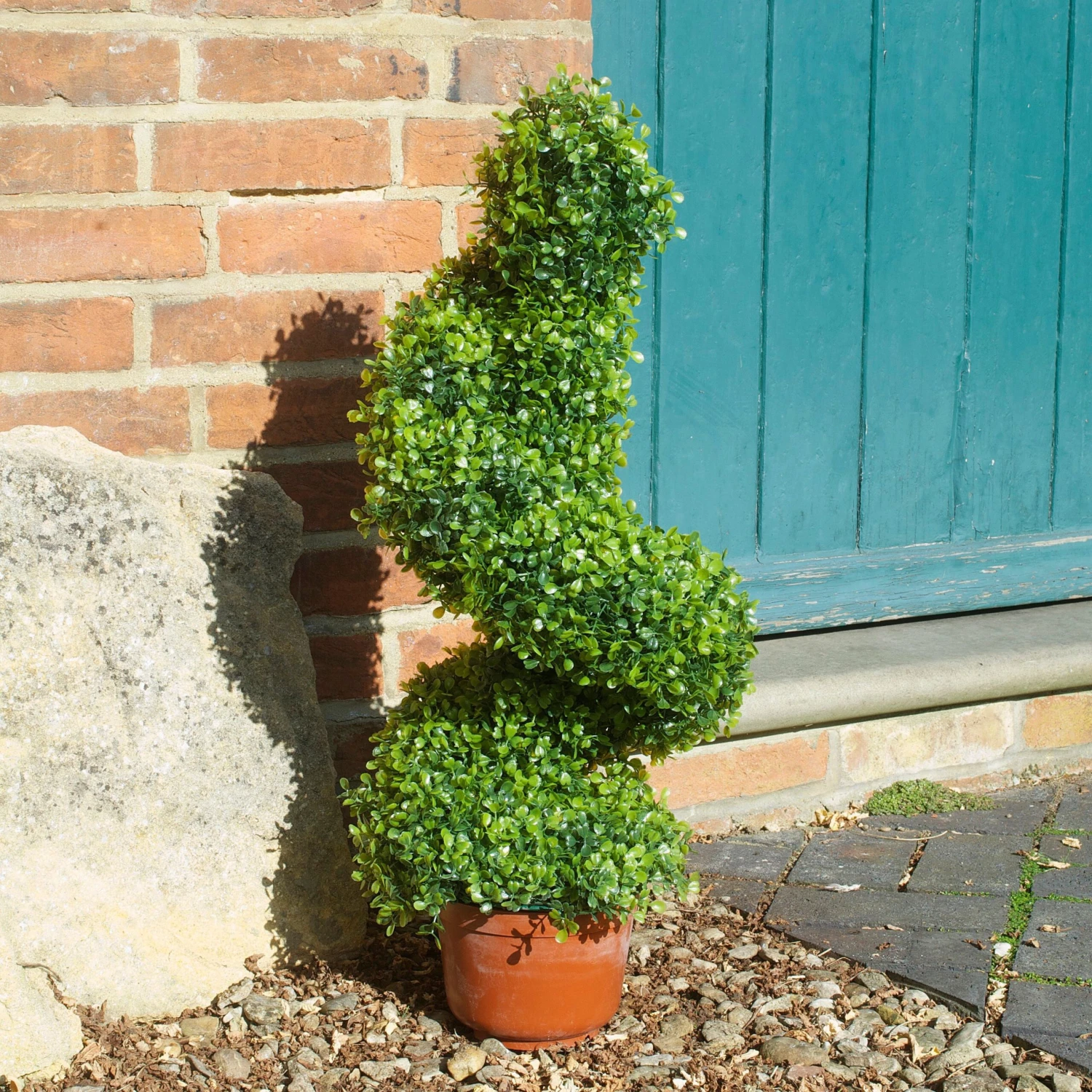 Smart Garden Boxwood Artificial Topiary Spiral 2 Smart Garden Boxwood Artificial Topiary Spiral - Image 2
