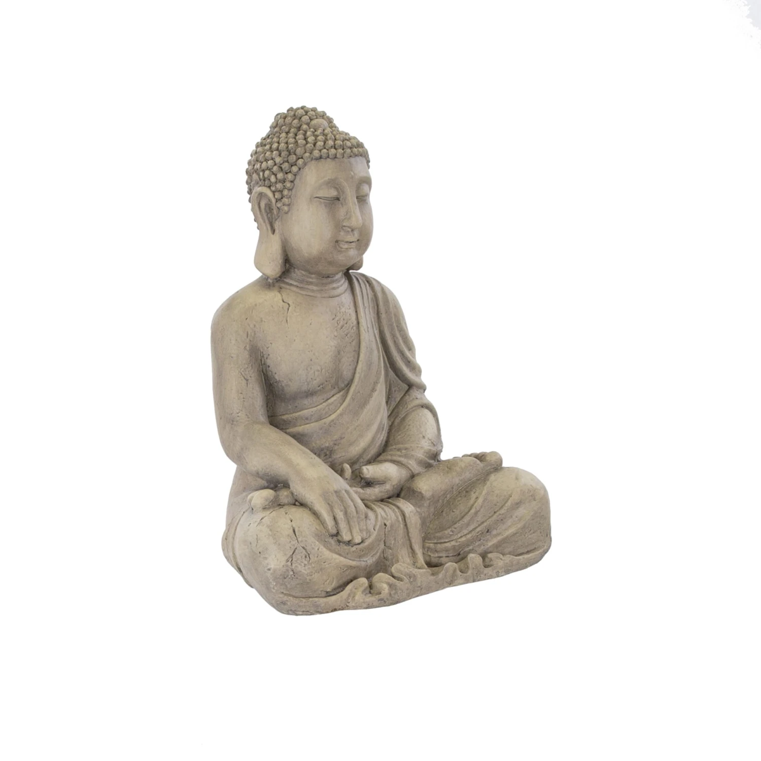 Terrastyle Cream Buddha Garden Ornament (H)47.5cm 4 Terrastyle Cream Buddha Garden Ornament (H)47.5cm - Image 4