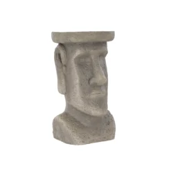 Terrastyle Grey Easter Island Head Garden Ornament (H)48.5cm -Outdoor Living Sales Store terrastyle grey easter island head garden ornament h 48 5cm5021346520217 37c bq