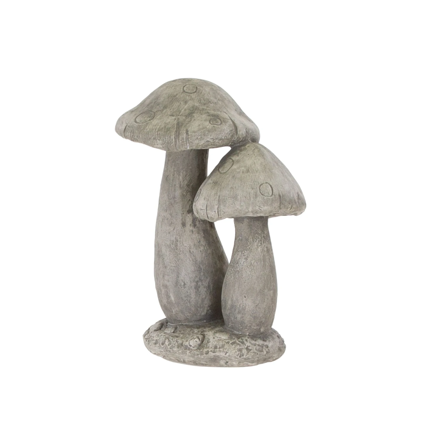 Terrastyle Grey Resin Mushroom Garden Ornament (H)37cm 1 Terrastyle Grey Resin Mushroom Garden Ornament (H)37cm