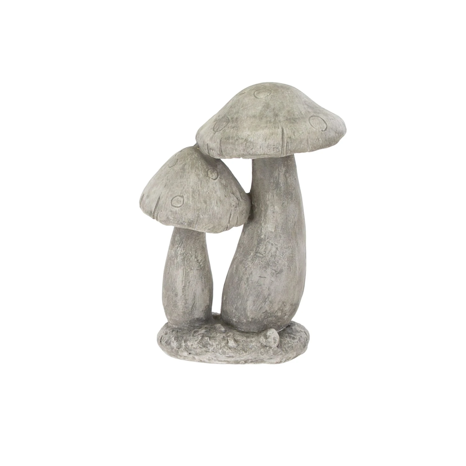 Terrastyle Grey Resin Mushroom Garden Ornament (H)37cm 2 Terrastyle Grey Resin Mushroom Garden Ornament (H)37cm - Image 2