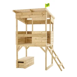 TP Toys 8x7 Tree Top Timber Tower Slide Playhouse Assembly Required -Outdoor Living Sales Store tp toys 8x7 tree top timber tower slide playhouse assembly required5021854803543 02c bq