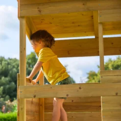 TP Toys 8x7 Tree Top Timber Tower Slide Playhouse Assembly Required -Outdoor Living Sales Store tp toys 8x7 tree top timber tower slide playhouse assembly required5021854803543 02i bq