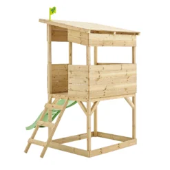 TP Toys 8x7 Tree Top Timber Tower Slide Playhouse Assembly Required -Outdoor Living Sales Store tp toys 8x7 tree top timber tower slide playhouse assembly required5021854803543 05c bq