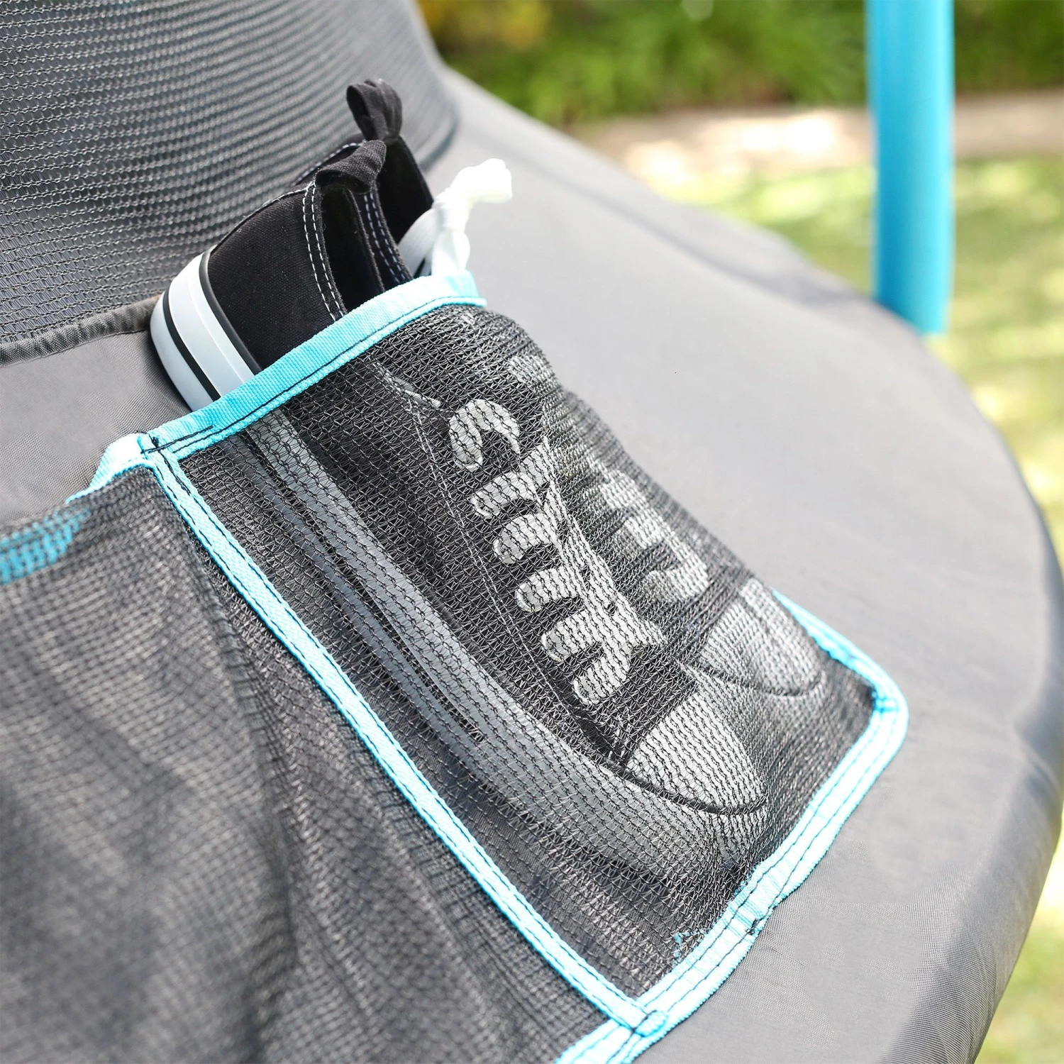 TP Toys Genius Black & Blue 10 Ft Trampoline 4 TP Toys Genius Black & Blue 10 Ft Trampoline - Image 4