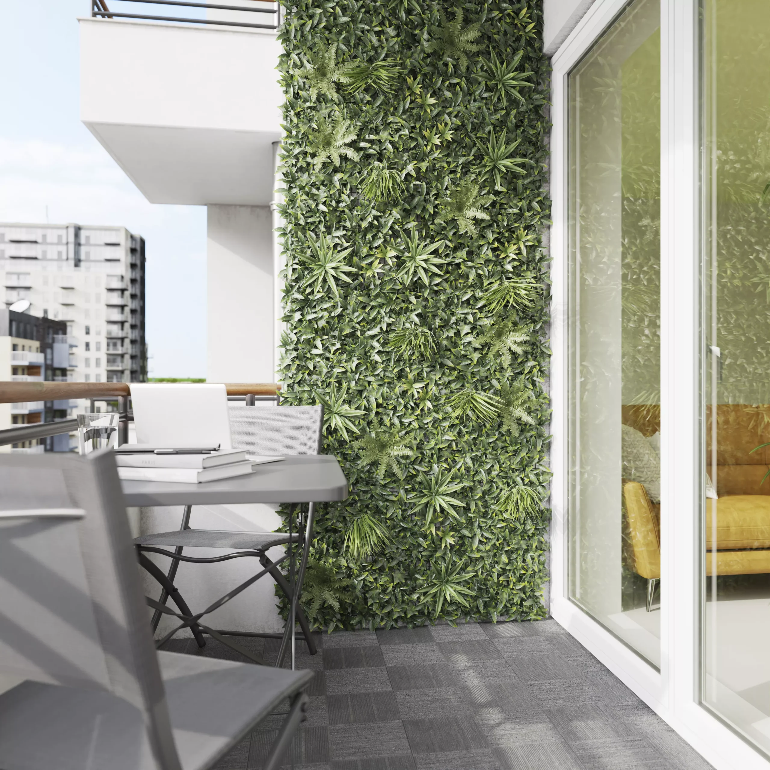 Vertical Square Artificial Plant Wall, (H)1m (W)1m 6 Vertical Square Artificial Plant Wall, (H)1m (W)1m - Image 6