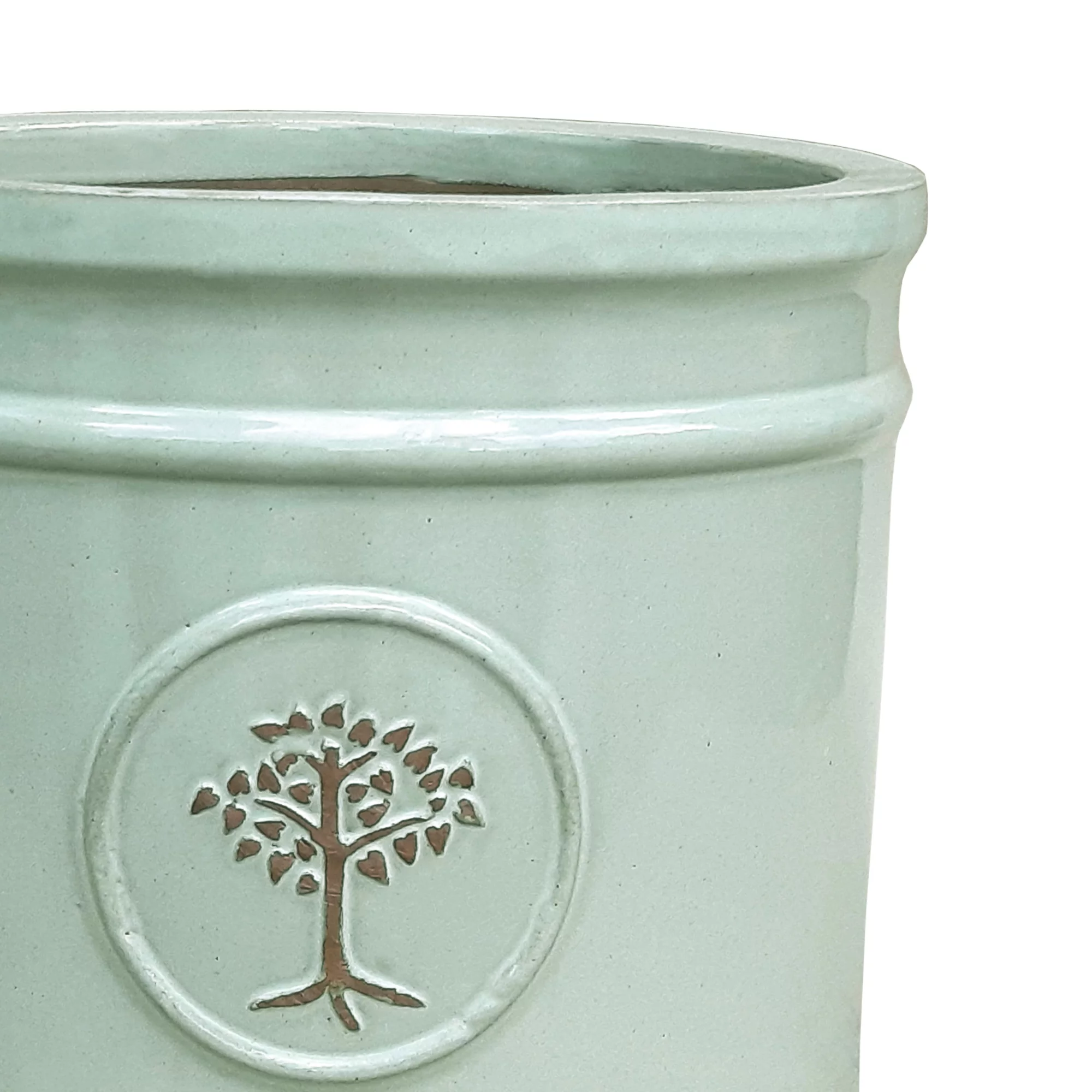 Verve Barcău Olive Ceramic Circular Plant Pot (Dia)30cm 2 Verve Barcău Olive Ceramic Circular Plant Pot (Dia)30cm - Image 2