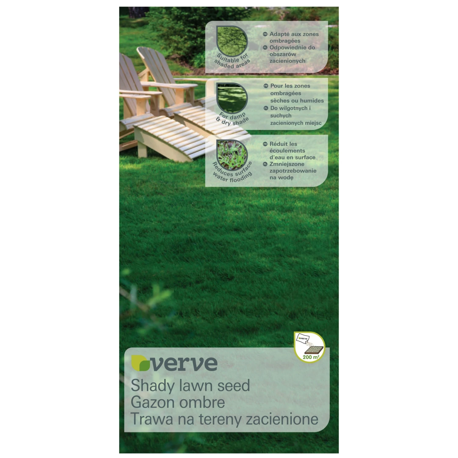 Verve Shady Grass Seeds, 5kg 1 Verve Shady Grass Seeds, 5kg