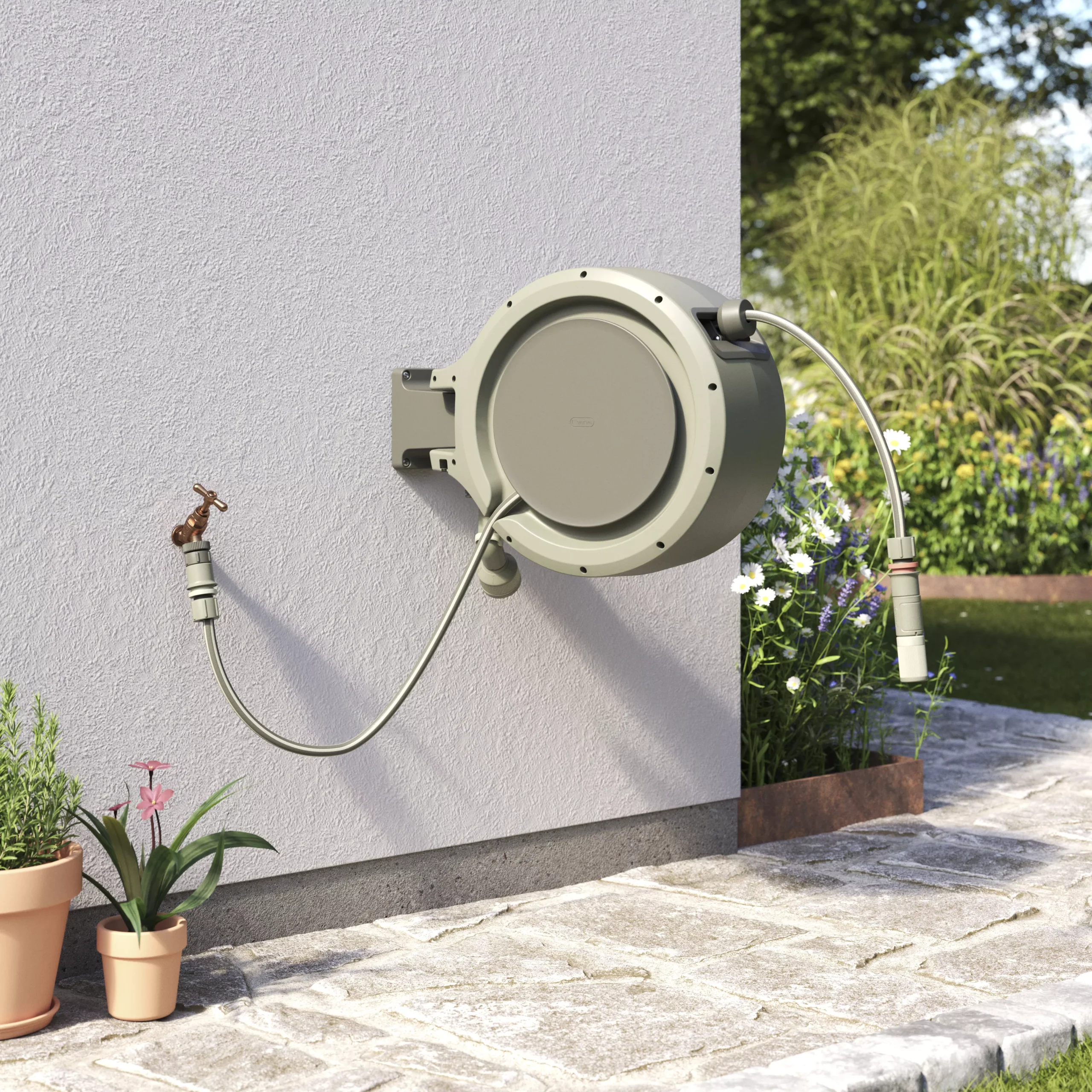 Verve Wall-mounted Manual Hose Reel Set (L)25m 3 Verve Wall-mounted Manual Hose Reel Set (L)25m - Image 3